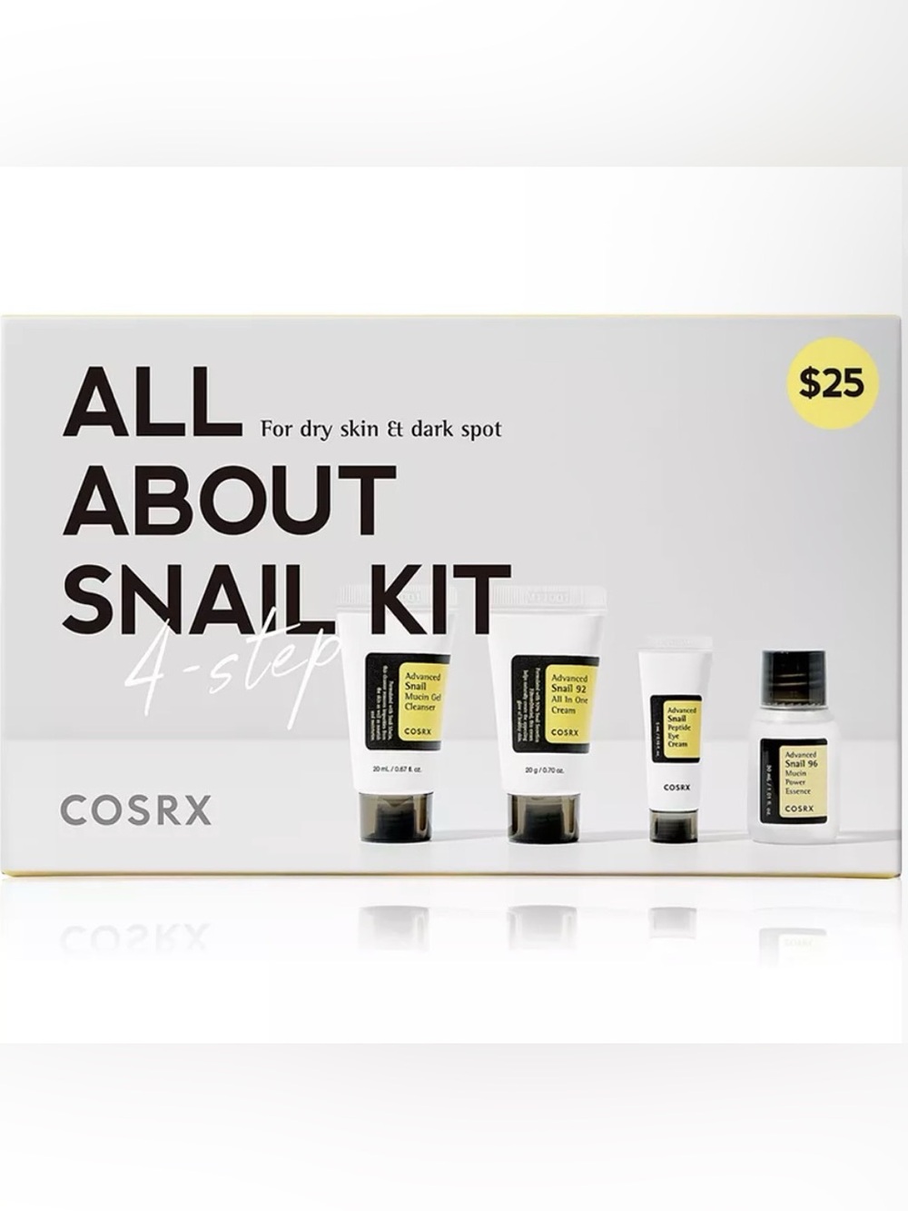 COSRX Korean Skincare - All About Snail Kit - 4-Step Skincare Set